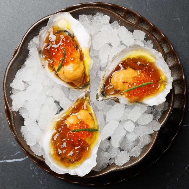 The 53 palate explosion: oysters, uni, yuzu ponzu gelée, & …