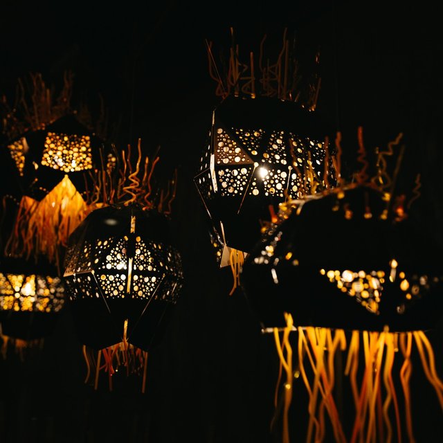 A glimpse at “Untitled,” a lighting installation suspended over our …