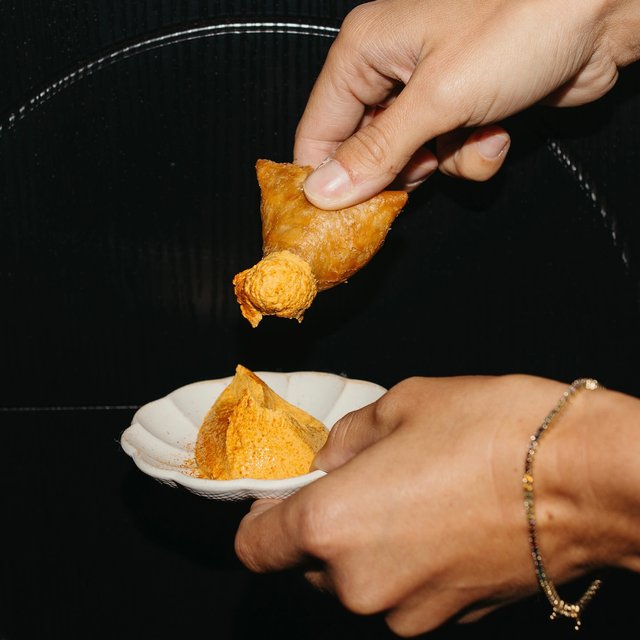 Hidden gem alert: Potato Puff with curry yogurt, exclusive to …